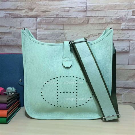 replica hermes eveline iii bags in green color|hermes evelyne bag knockoff.